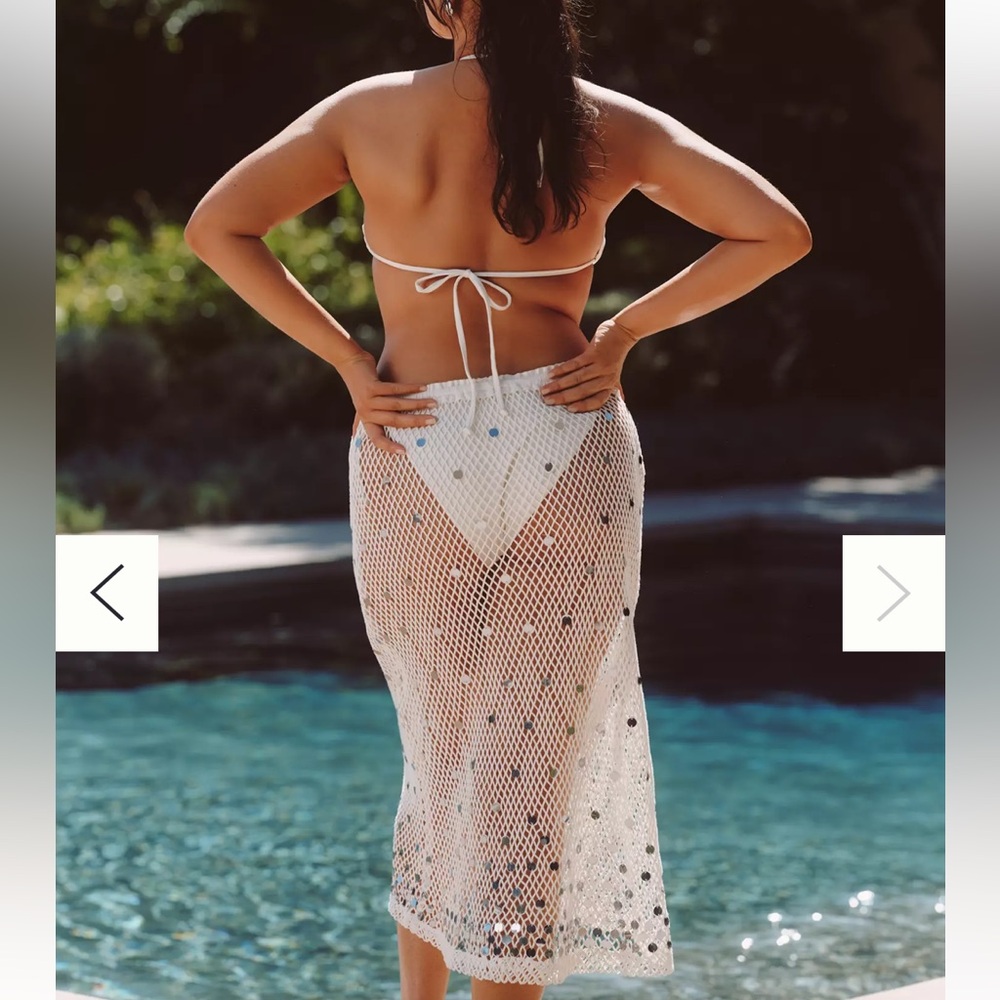 NWT Anthropologie Celandine Mesh Skirt - Picture 2 of 7